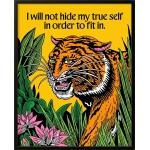 I Will Not Hide My True Self – Retro Tiger Spirit