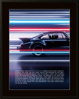 Tranh Treo Tường Khung Composite Chủ Đề Xe 12