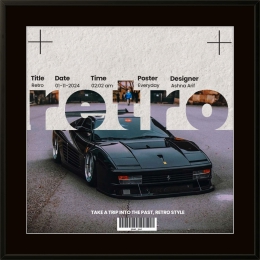 Tranh Treo Tường Khung Composite Chủ Đề Xe 15