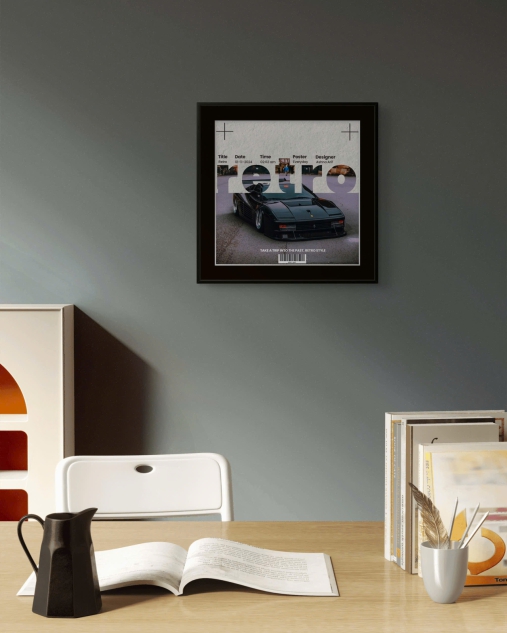 Tranh Treo Tường Khung Composite Chủ Đề Xe 15