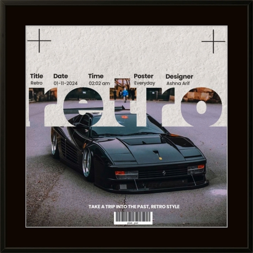 Tranh Treo Tường Khung Composite Chủ Đề Xe 15