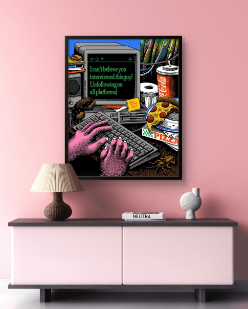 Unfollow All Platforms – Retro Pixel Rage